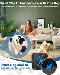 Dog Door Bell for Potty Training - Black – 3 Buttons - image 3