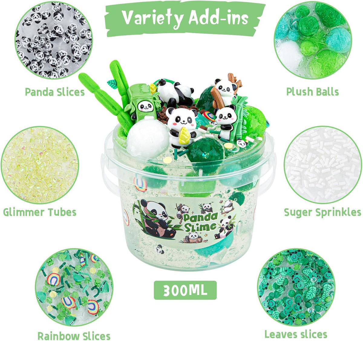 Astronaut Galaxy Slime for Kids, Big Slime Bucket with Clay - Clear Slime - image 3