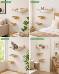 Cat Wall Hammock with Floating Hammock - 1 Hammock 2 Steps - image 4