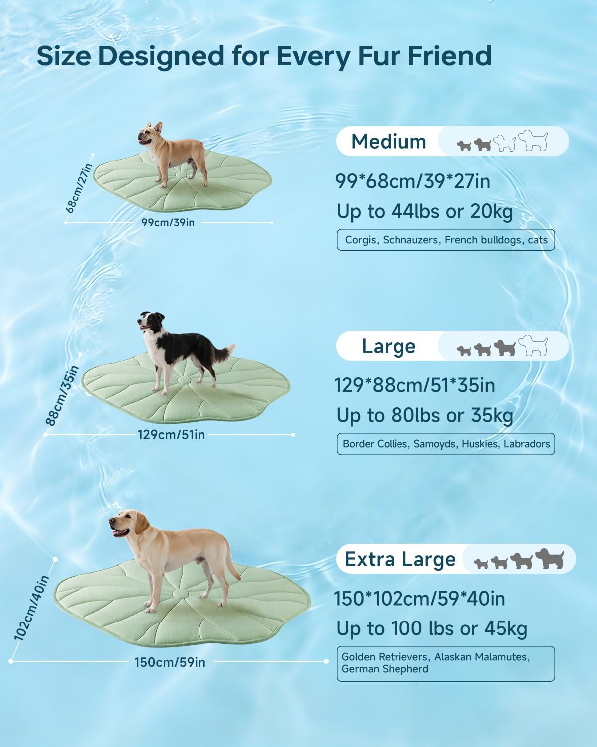 BG-BABYGO Dog Cooling Mat - Green / Large - image 4