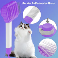 Cat brush, Cat Brush for Long or Short Haired Cats – Essentials for Cats - Purple - image 3