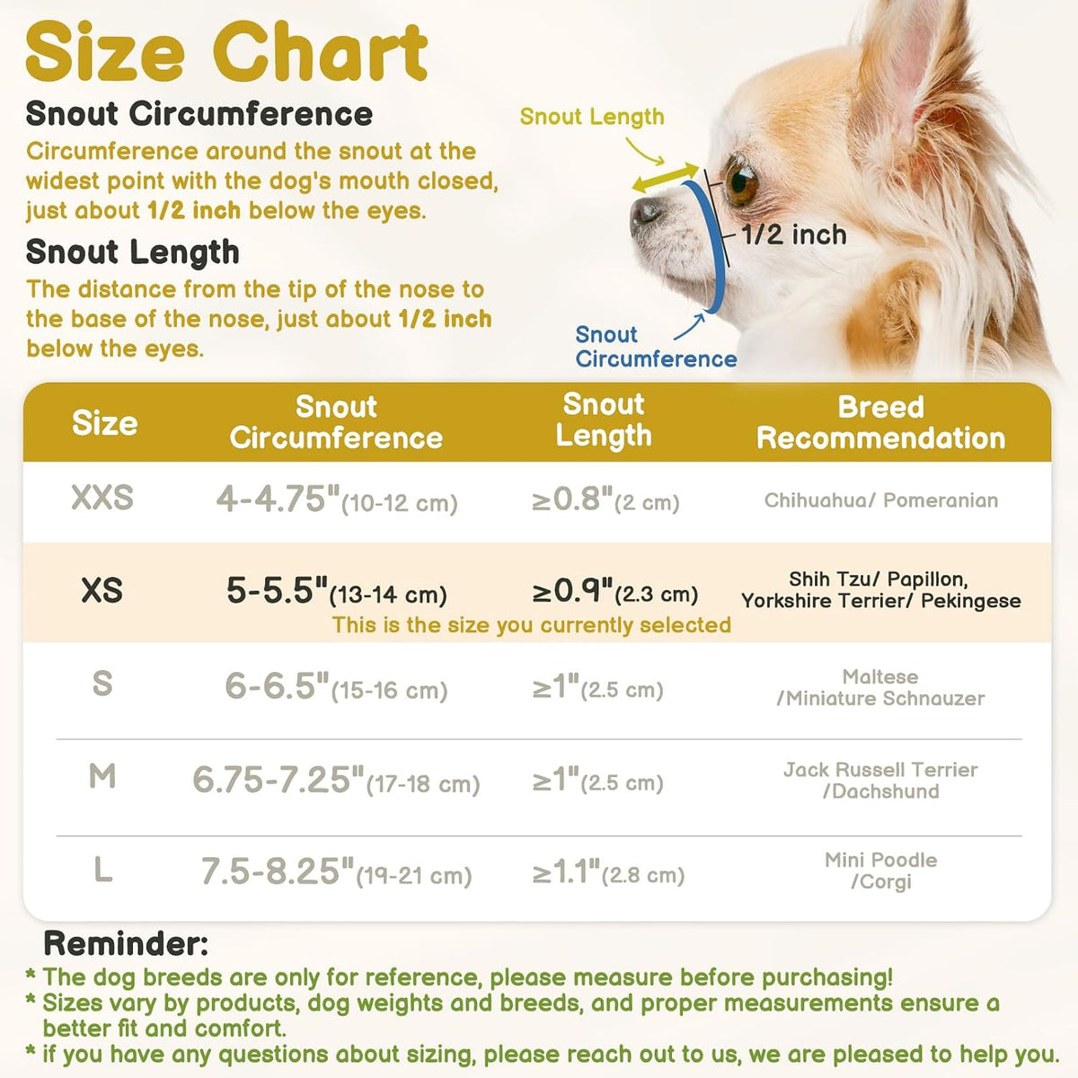 Mesh Muzzle for Short Snout and Small Medium Dogs Anti-Biting – Essentials for Dogs - Black / XS [Snout Cir: 5-5.5"] - image 2