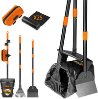Dog Pooper Scooper with Bags & Dispenser