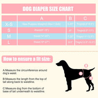 4 Pack Dog Diapers Female Washable Dog Diapers – Essentials for Dogs - L / Mermaid - image 4