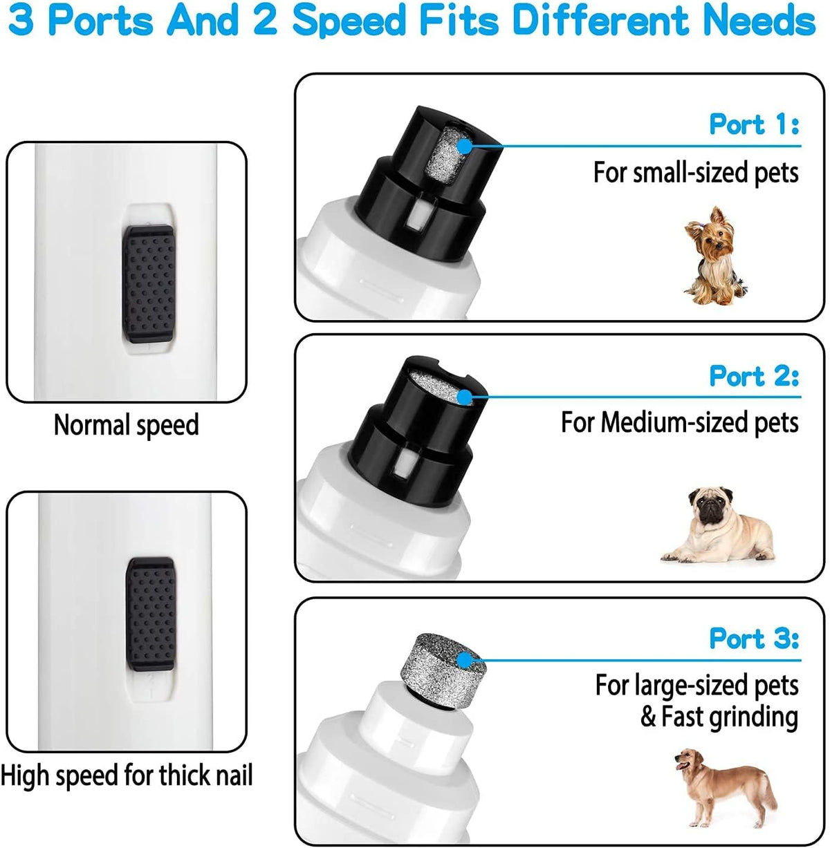 Casfuy Dog Nail Grinder Upgraded - A-White - image 4