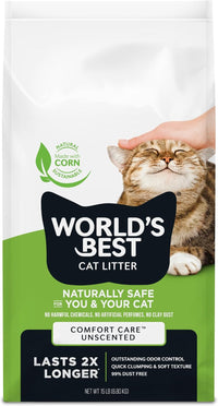 World's Best Cat Litter, Comfort Care, Unscented, Odor Control - 15 lb - image 2