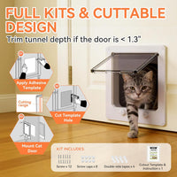 LIBBEPET Cat Door Interior Door - L - Inner Size: 7.1"W x 7.7"H - image 4