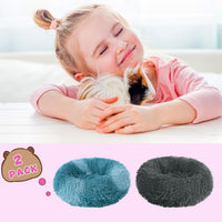 2 Pack Guinea Pig Beds Warm Winter Hamster Small Animal Bed – Daily Care for Small Pets - Blue, Grey - image 4