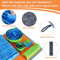 Vivifying Snuffle Mat for Dogs - Blue Green Orange - image 3