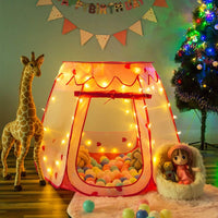 Crayline Pop Up Princess Tent with Star Light - Pink - image 2