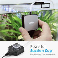 NICREW Nano Silent Aquarium Air Pump - up to 10 gallon / Black - image 4