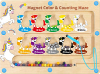 Dinosaur Toys, Magnetic Color and Number Maze - Kids Edition