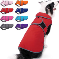 MIGOHI Warm Dog Coat Waterproof Winter Dog Jacket, M - Red / X-Large