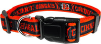 NFL Vikings Dog & Cat Collar - Cincinnati Bengals / Medium
