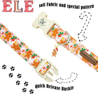 Elegant little tail Dog Collar - Pink Gingerbread Man / Medium (Pack of 1) - image 3