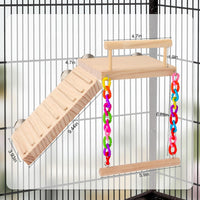 Kyouki Bird Perch Bird Cage Accessories Platform Swing - image 4