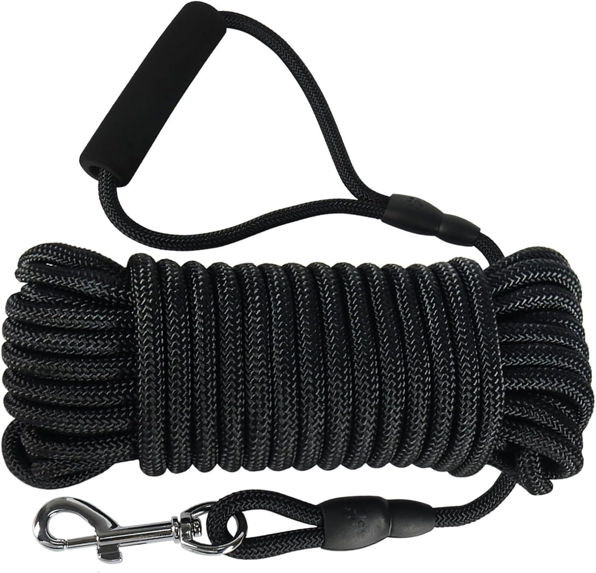 Vivifying Floating Long Dog Leash - 32ft / Black