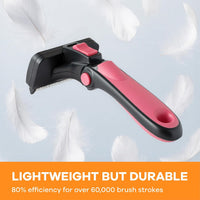 Deshedding Brush for Short/Medium-Hair Dogs & Cats - pink / Medium - image 2
