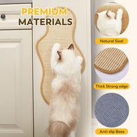 Sisal Cat Scratcher Mat with Sticky Tapes - Cactus / 23.6" x 11.8" (1-Pack) - image 3