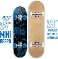 Rude Boyz 24 inch mini cruiser skateboard for kids with aluminium trucks - view 18