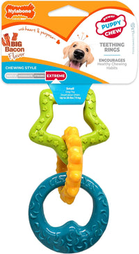 Nylabone Puppy Pacifier Chew Toy - Rings / Small