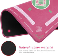 2F22E Mahjong Mat for Table 32.4" x 32.4" - Pink - image 2