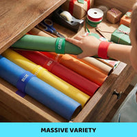LovesTown color slap bracelets bulk pack of 12 silicone snap bands in rainbow colors - view 10