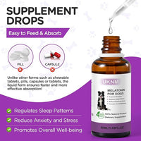 Melatonin for Dogs, Dog Melatonin, Anxiety Relief for Dogs,Supports Relaxation, Regulates Sleep Patterns, Promotes Overall Well-Being, Dog Sleep Aid