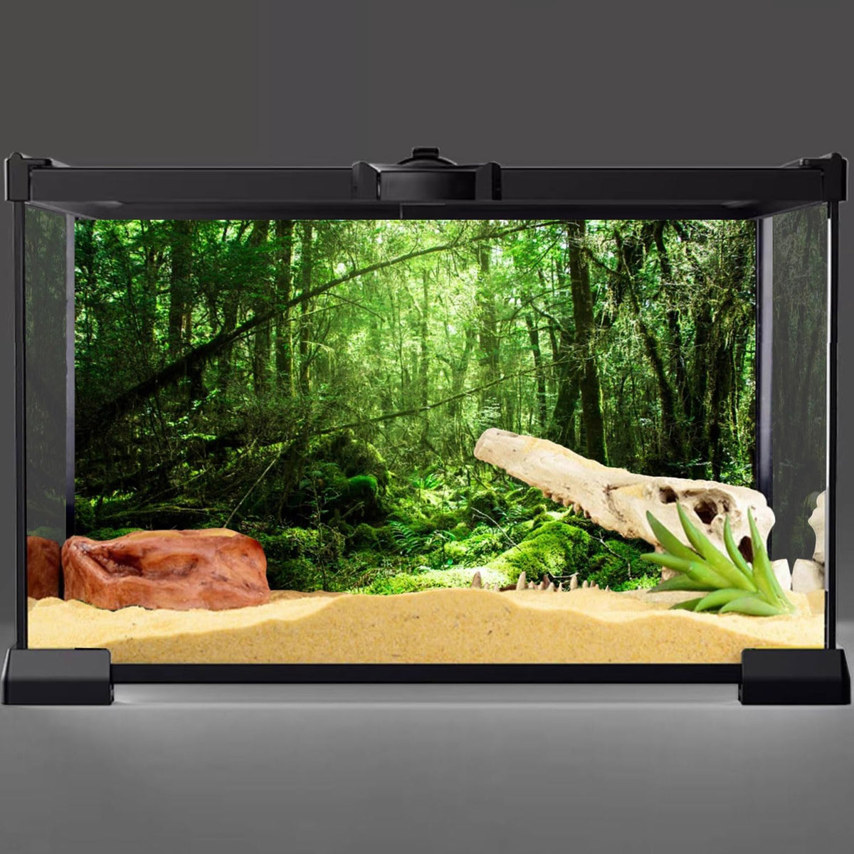 36x24 in Forest Terrarium Backdrop Green Tree Reptile Habitat - 30x12in/75x30cm - image 2