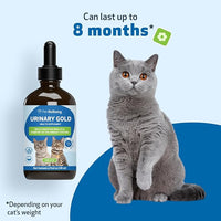 Pet Wellbeing Urinary Gold for Cats - Supports Urinary Tract Health, Normal Frequency, Healthy Immune Response, Stoneroot, Hydrangea - Vet-Formulated Herbal Supplement 4 fl oz (118 ml)