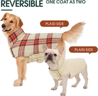 Kuoser Waterproof Dog Coat - Beige&Red / 2X-Large (Pack of 1) - image 3