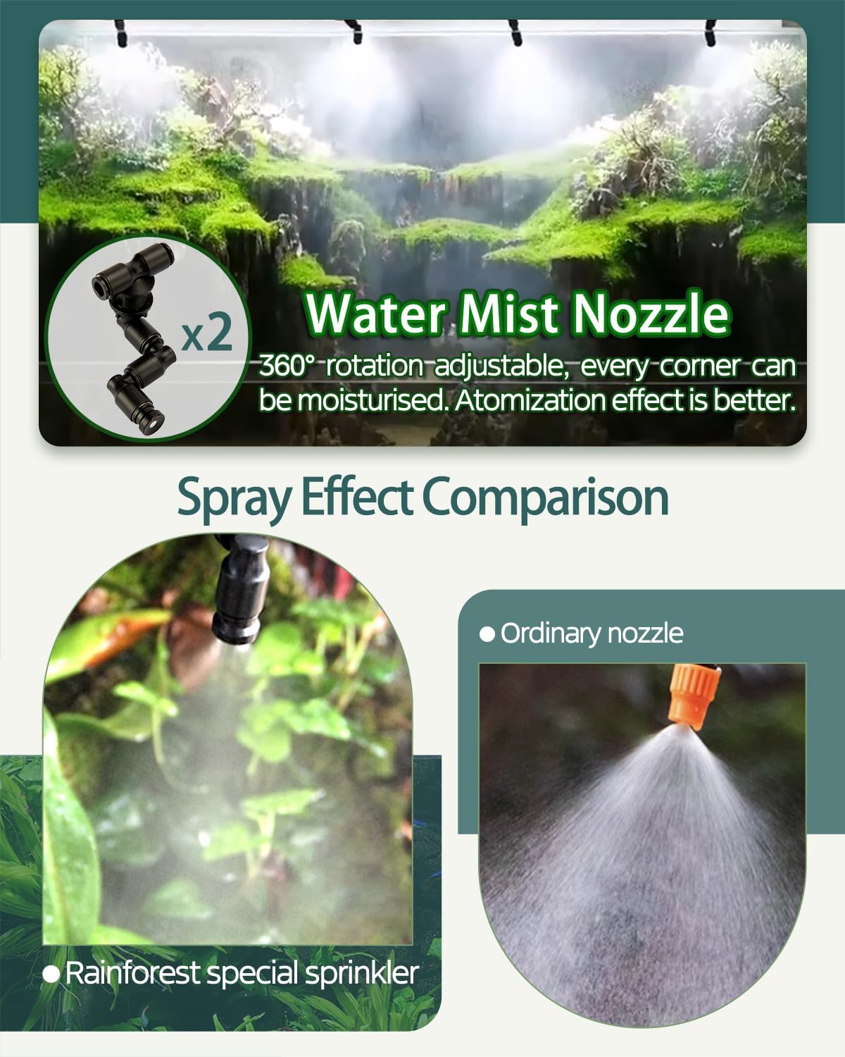 Automatic Reptile Mister System, Misting System with Timer - 2 Nozzles - image 3