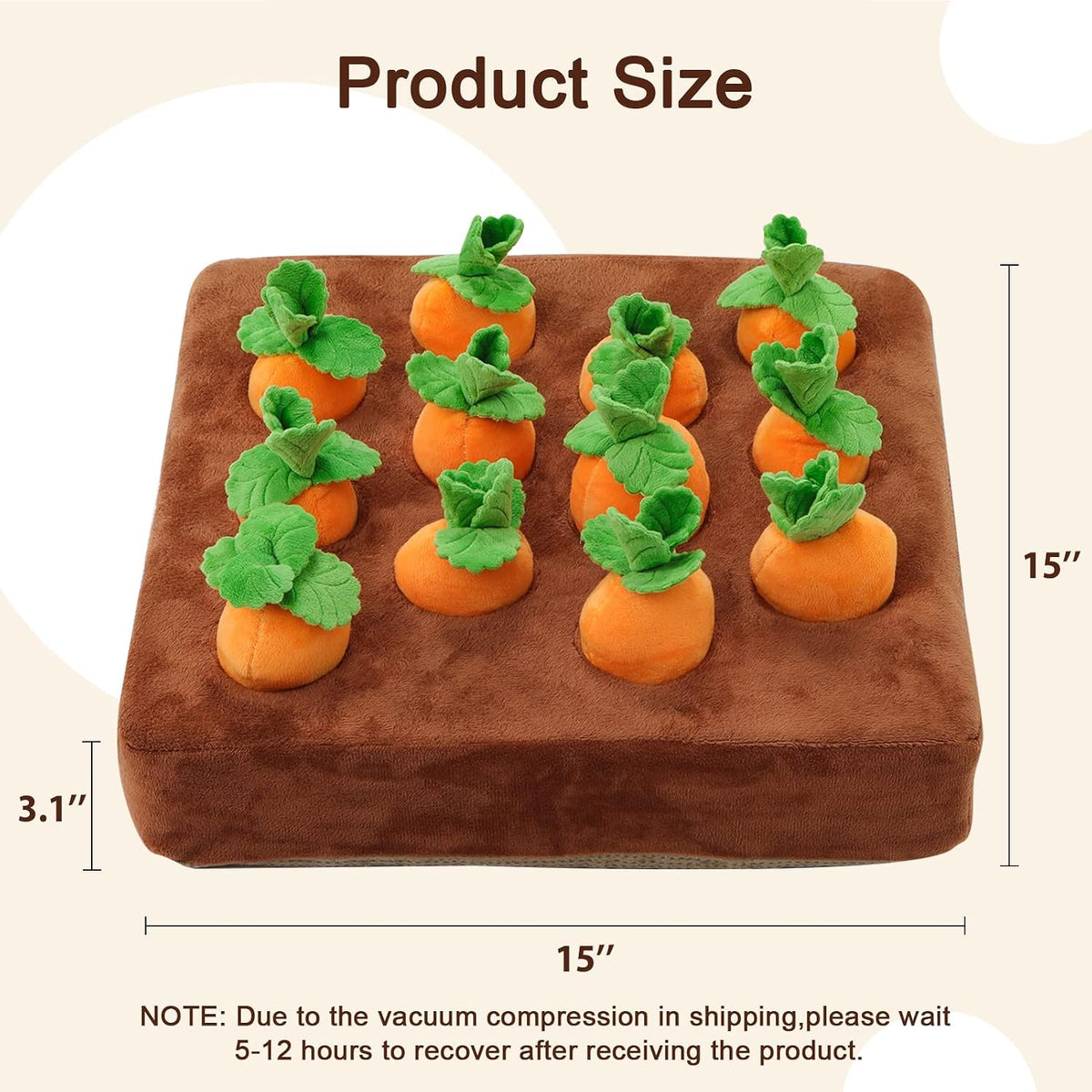 Snuffle Mat & Carrot Puzzle Toy for Dogs - NORMAL - image 4