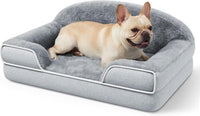 Orthopedic Dog Bed for Extra Large Dogs - Light Grey / 30.0"L x 20.0"W x 6.5"Th