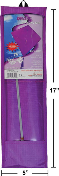 In the Breeze 3325, Coconut 30 Inch Diamond Kite, Solid White - Grape - image 4