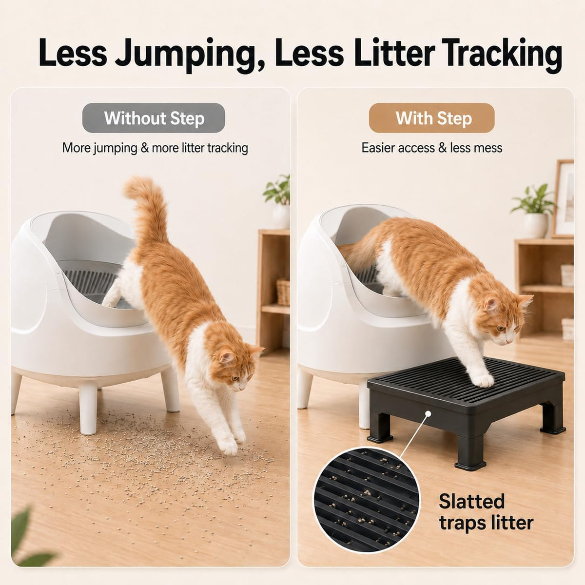 Large Litter Box Step for Cats - image 4