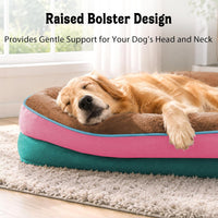 Waterproof Orthopedic Dog Bed for Large and Extra Large Dogs – Essentials for Dogs - Brown Mint / 42"L x 30"W x 7.5"Th - image 3