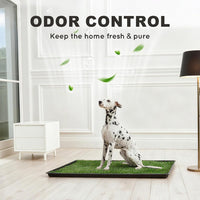 HQ4US Dog Grass Pad with Tray Odor Control Grass Pee Pad for Dog - XL - 45" x 34" for Dog＜ 38'' Length - image 3