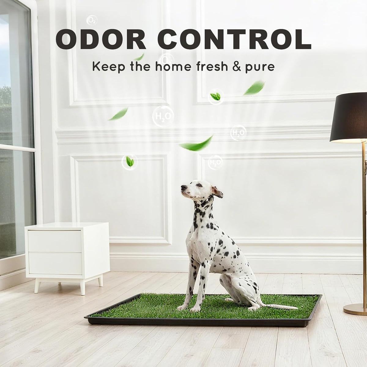 HQ4US Dog Grass Pad with Tray Odor Control Grass Pee Pad for Dog - XL - 45" x 34" for Dog＜ 38'' Length - image 3