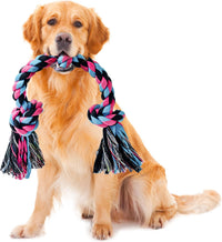 Dog Rope Toy for Large Dogs Heavy Duty Dog Chew Toys for Aggressive - 1 Pack-Large / Large
