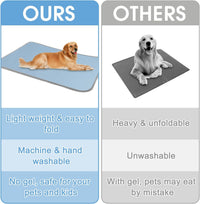 Buvlnee Summer Dog Cooling Mat - Blue / 27x22in - image 3