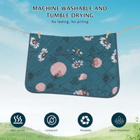 IEUUMLER Washable Pee Pads for Dogs - Navy Blue Daisy / 48"X30"-2pcs - image 2
