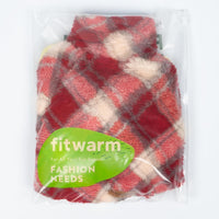 Fitwarm Collared Neck Plaid Dog Pajamas - Medium / Red-White - image 4