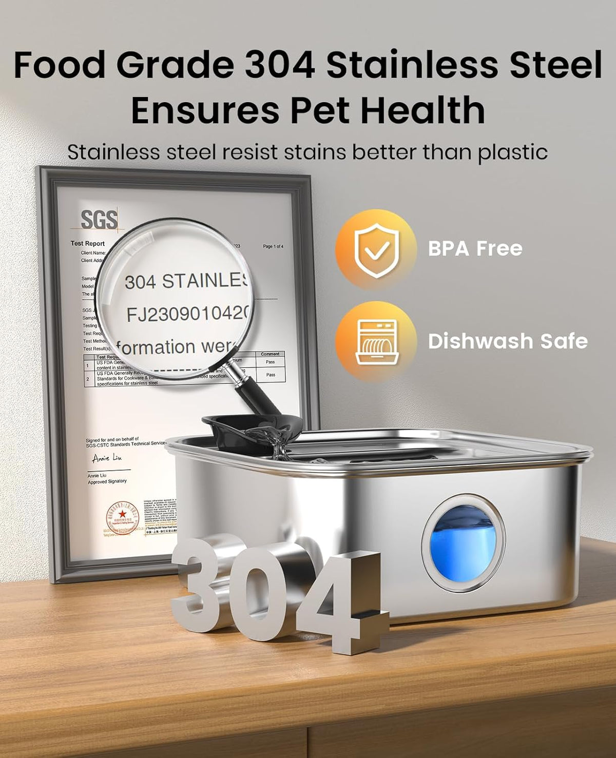 oneisall 10L/2.6Gal Dog Water Fountain for Large Dogs – Essentials for Dogs - 10L Dog Fountain+6 Sets Filters - image 4