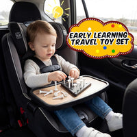 Zhanmai 3 Sets Wooden Triangle Peg Travel Game - White Peg Black Board / 3 - image 2