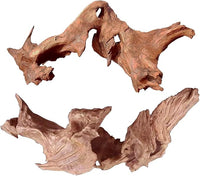 Natural Large Aquarium Driftwood for Fish Tanks & Reptile Terrariums – Safe Fish Tank Decorations, Unique Twisted Branches 2-Piece 14-18 Inch Low Tannin, Easy to Sink
