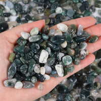 Fluorite Aquarium Gravel Rocks Natural Tumbled Healing Crystal Chips - Z-aquatic Agate / 0.44 Pound - image 2