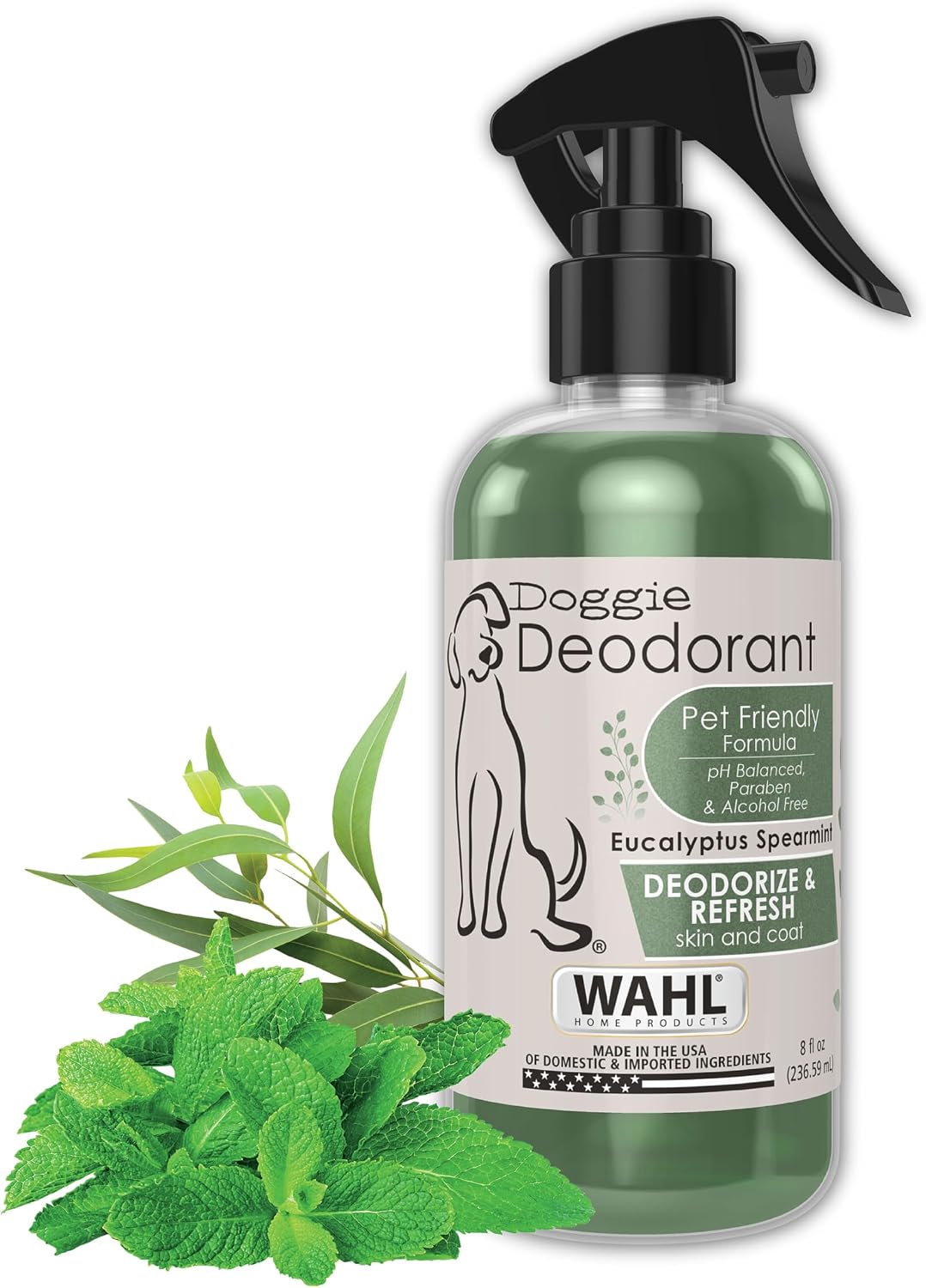 Wahl USA Pet Deodorant Spray for Dogs - Eucalyptus Spearmint