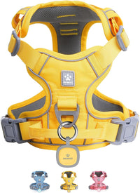 Pawaii No Pull Dog Harness with Pet ID Tag, Reflective Vest – Essentials for Dogs - XS(Bigger than Normal(Chest: 12"-17")) / Pineapple Yellow
