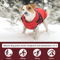 Aiboria Dog Jackets Coat for Winter Windproof Waterproof Skiing Dog - ArmyGreen / Small - image 4